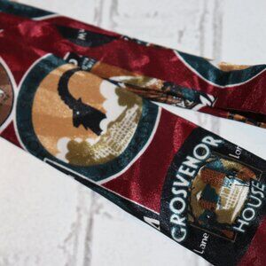 🔴🖤 Vintage Red & Black Men’s Tie by Bugle Boy (56" x 2.75")